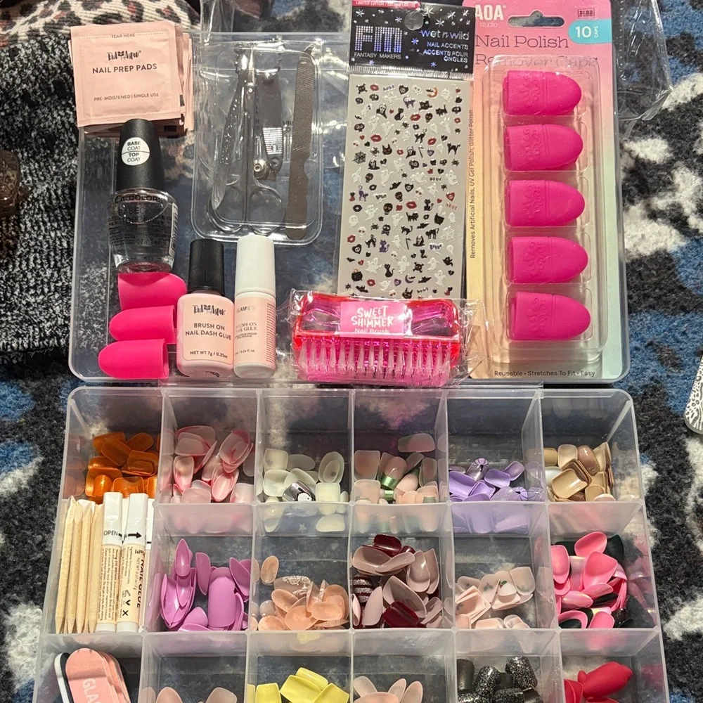 Nail Art Storage Organizer with Assorted Colors